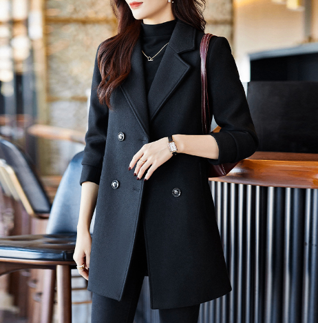 Abrigo largo estilo blazer – Elegancia invernal atemporal