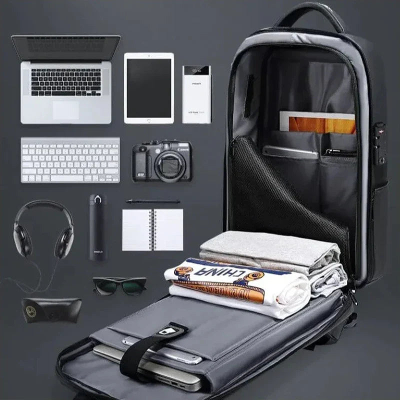 Mochila Profesional – Diseño Urbano Minimalista con Puerto USB y Cerradura TSA