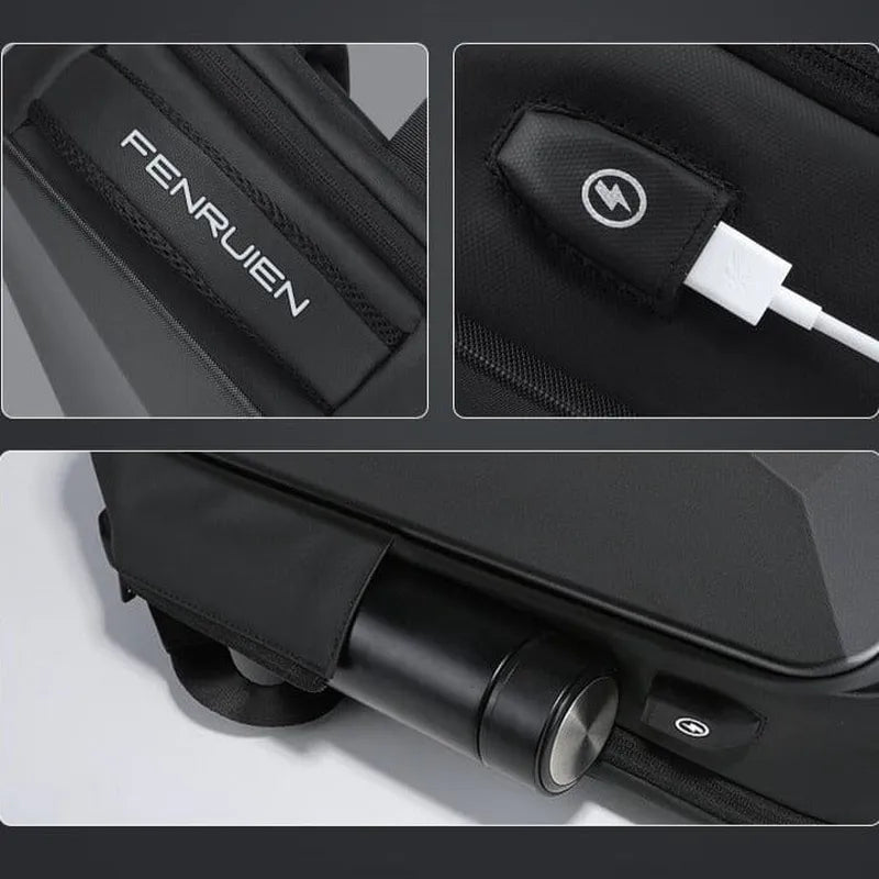 Mochila Profesional – Diseño Urbano Minimalista con Puerto USB y Cerradura TSA