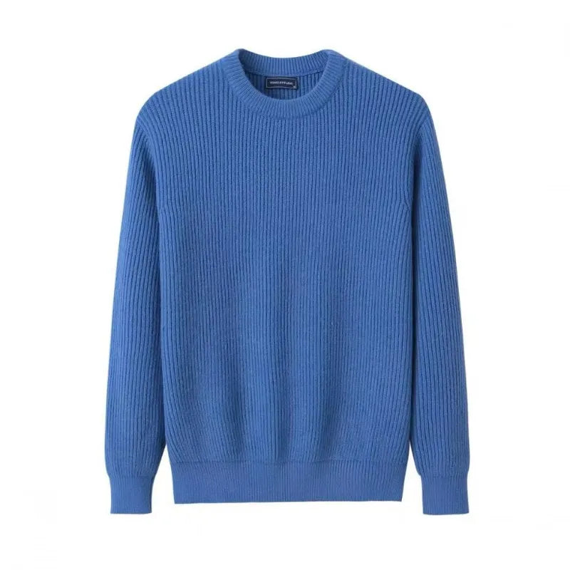 Suéter minimalista – Tejido suave con cuello redondo